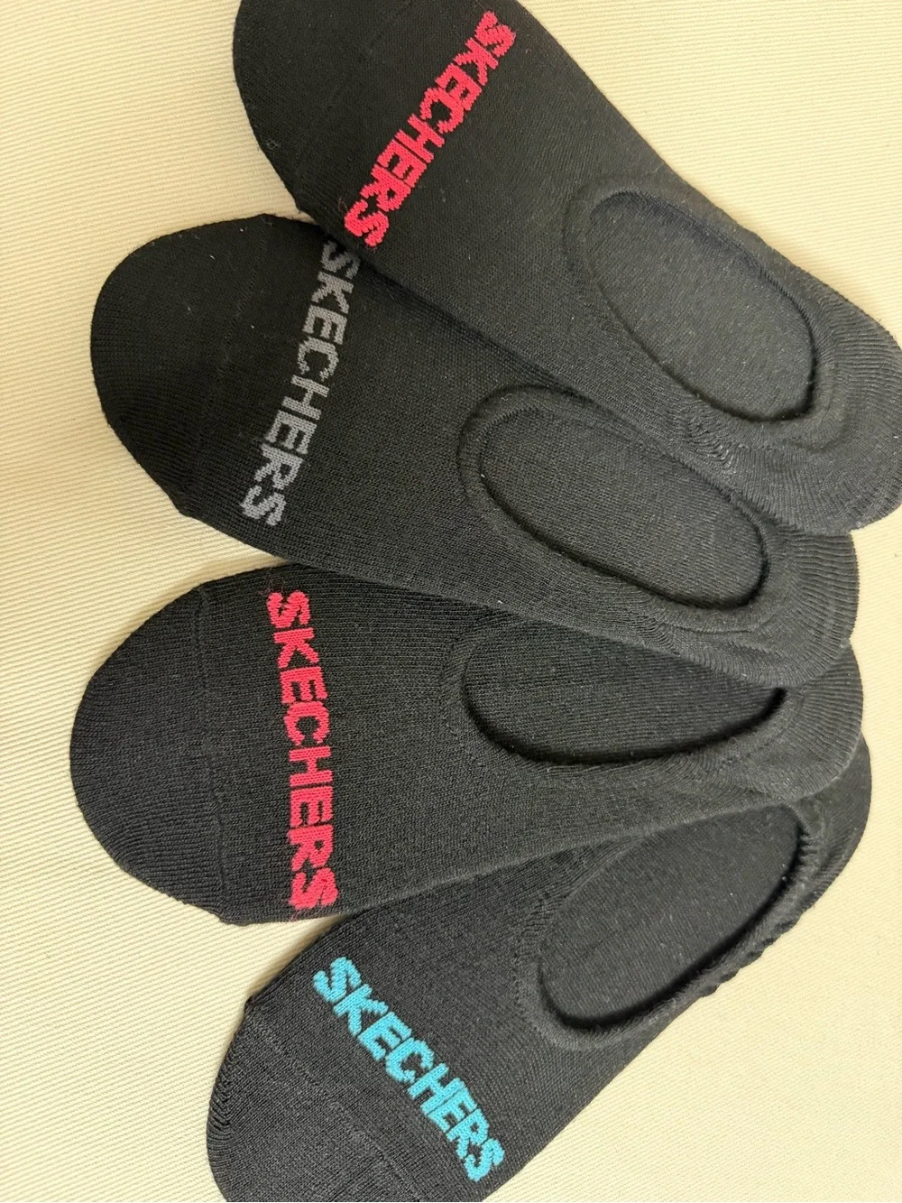 Skechers Women’s Black No-Show Socks - Pack of 4